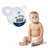 Mobiclinic Schnuller geformt Digital-Thermometer - Kinder - Runde Spitze - Soft Schnuller - LCD-Display