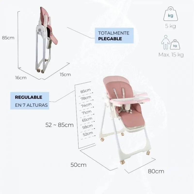 Mobiclinic Simba Hochstuhl Rosa