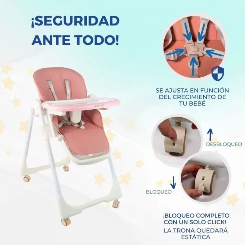 Mobiclinic Simba Hochstuhl Rosa