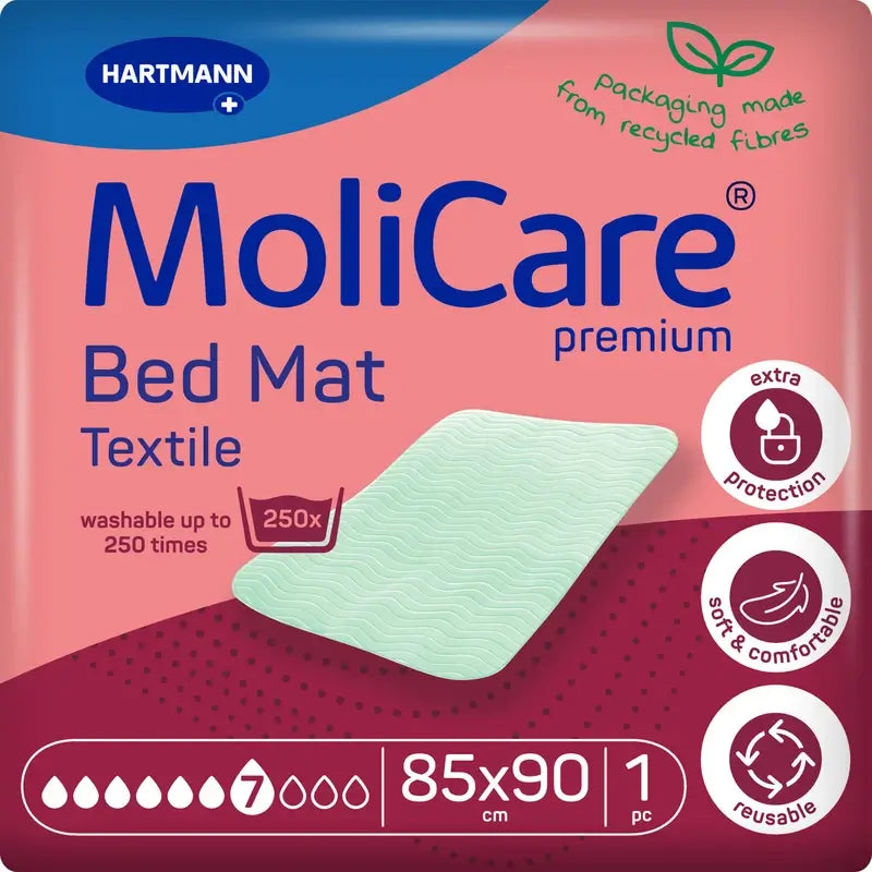 Molicare Premium waschbar Textil Soaker Pad 7 Tropfen 85X90Cm , 1 Stück