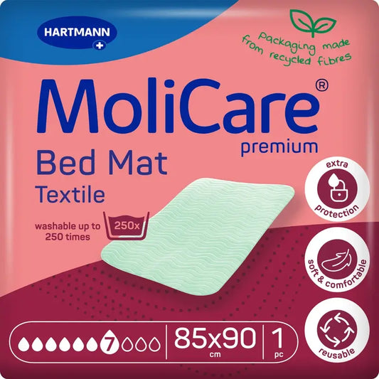 Molicare Premium waschbar Textil Soaker Pad 7 Tropfen 85X90Cm , 1 Stück