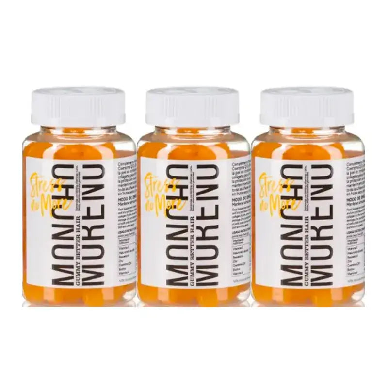 Moncho Moreno Gummibärchen Stress No More, Packung 3 x 60 Stück