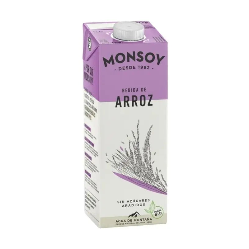 Monsoy Reis-Gemüse-Getränk 1Lt 6Pcs Bio