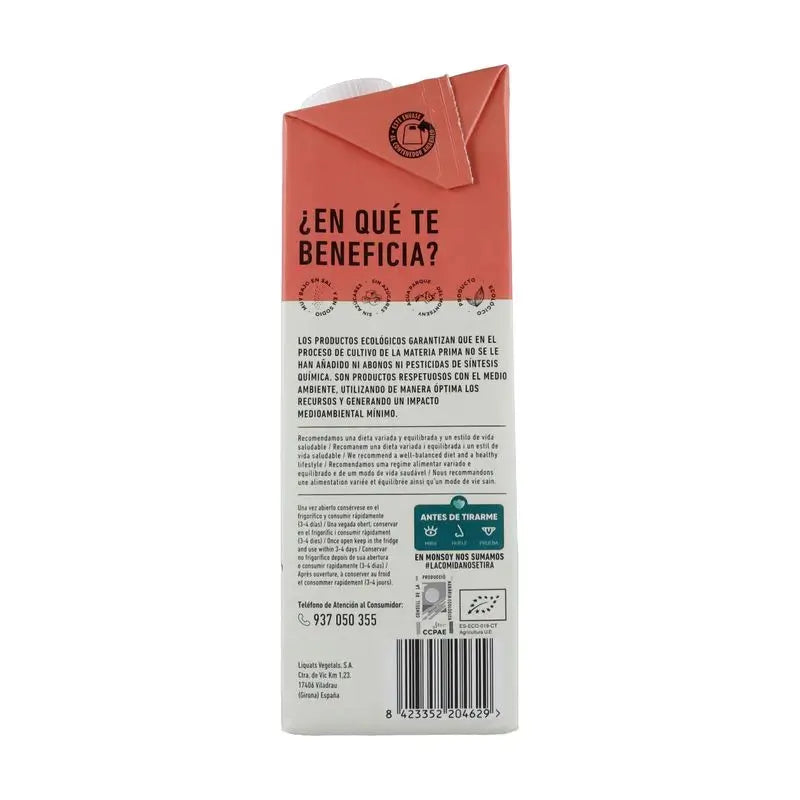 Monsoy Haferflocken pflanzliches Getränk 0% Zucker 1Lt 6Pcs. bio