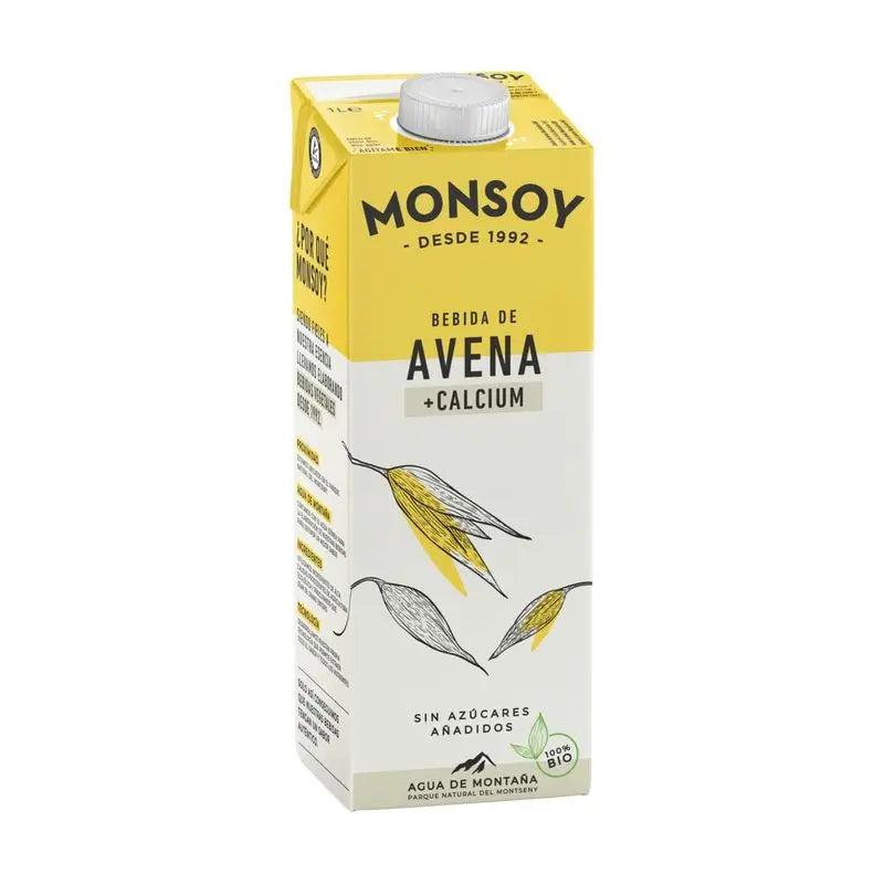 Monsoy Haferflocken-Gemüse-Getränk mit Calcium 1Lt 6Uds. bio