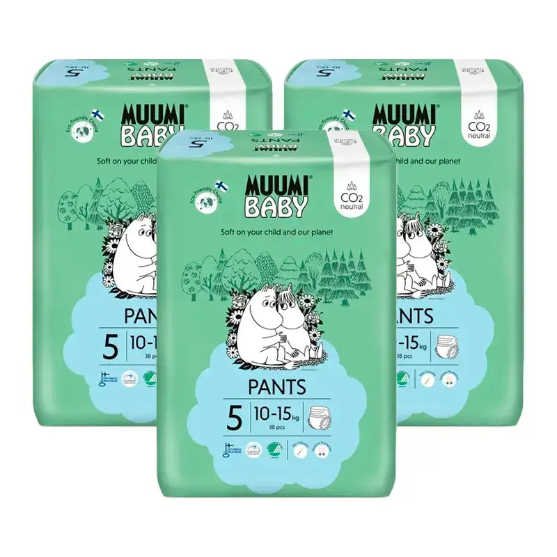 Mumin Baby Trainingswindeln Größe 5, 3 x 38 Stück