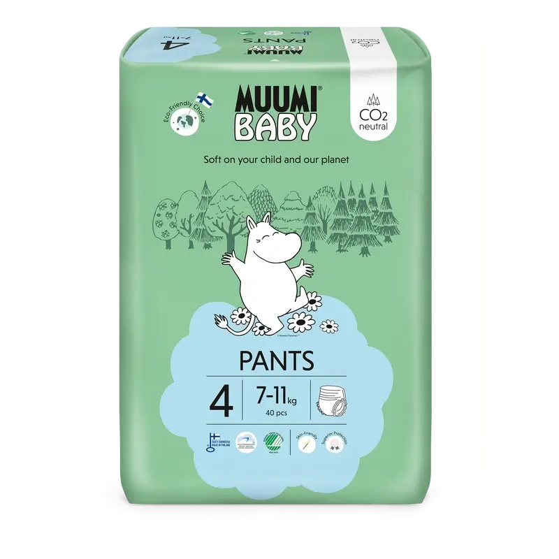 Mumin Baby Trainingswindeln Größe 4, 40 Stück.