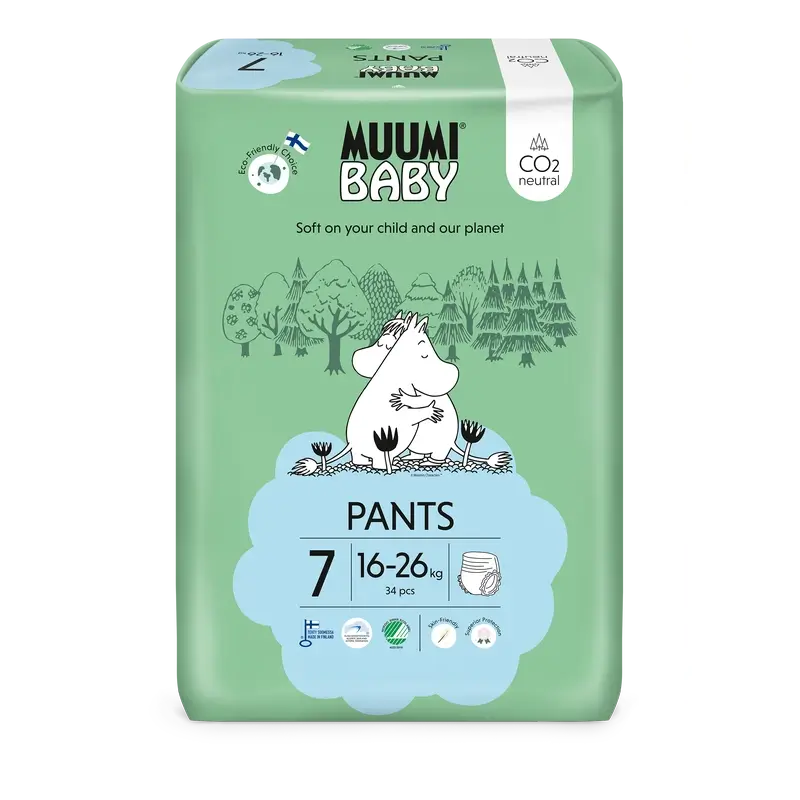 Mumin Baby Trainingswindeln Größe 7, 34 Stück.