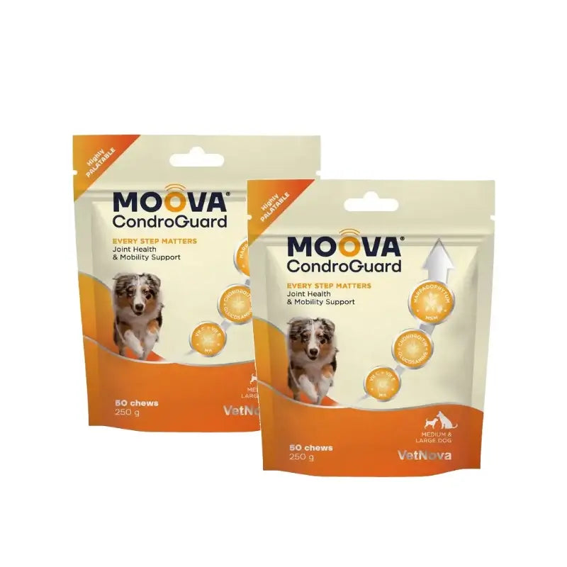 Moova Condroguard für mittelgroße und große Hunde, 50 Kausnacks, 2er-Pack