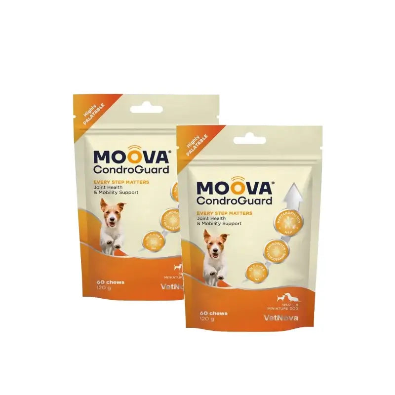 Moova Condroguard für kleine Hunde und Zwerghunde, 60 Kausnacks, 2er-Pack