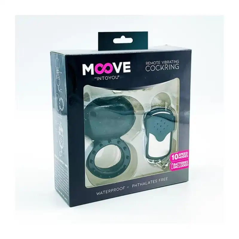 Moove Vibrationsring mit Fernbedienung Schwarz