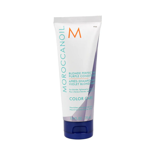 Moroccanoil Acondicionador Morado Perfeccionador Para Cuidado Del Color Rubios, 70 ml