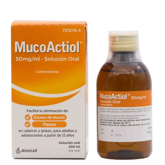 Mucoactiol 50 mg/ ml Lösung zum Einnehmen 200 ml