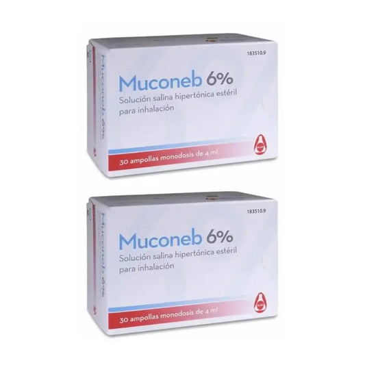 Muconeb 6%ige Kochsalzlösung, 2X30 Ampullen