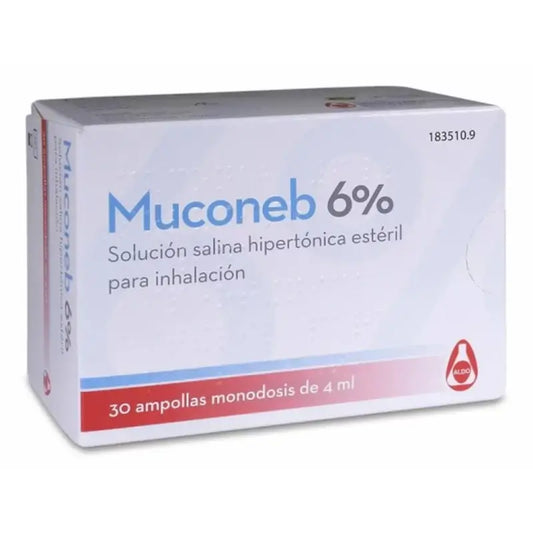 Muconeb 6%ige Kochsalzlösung Inhalationslösung 30 Ampullen x 4 ml