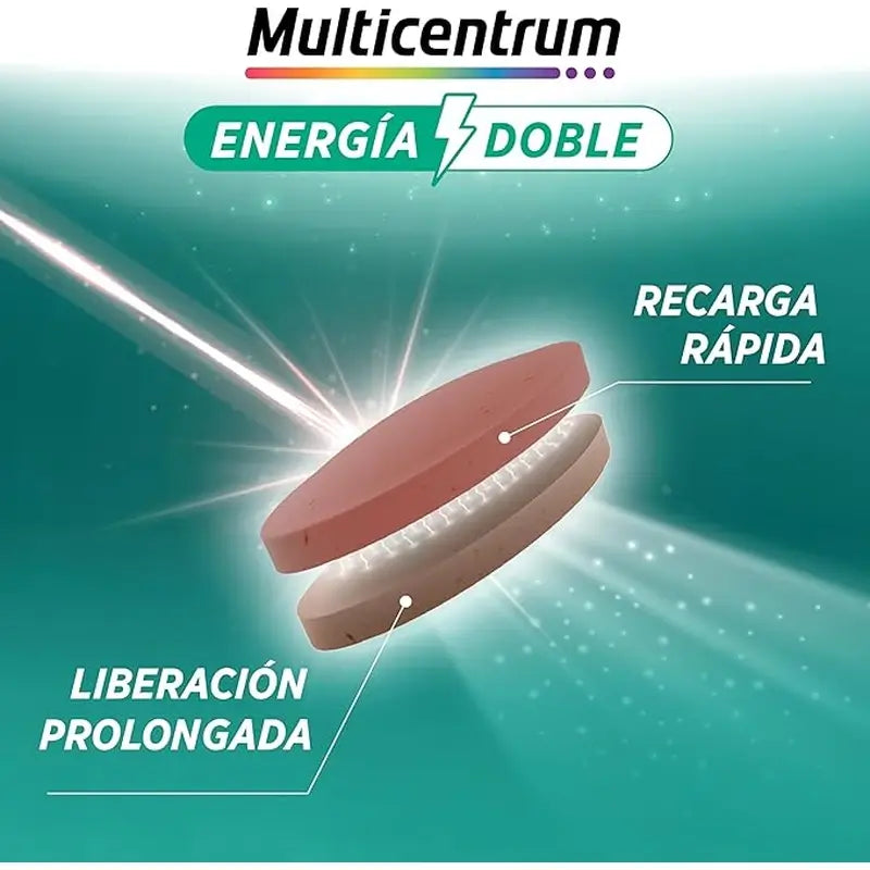 Multicentrum Energy Double Multivitamin Nahrungsergänzungsmittel, 20 Tabletten