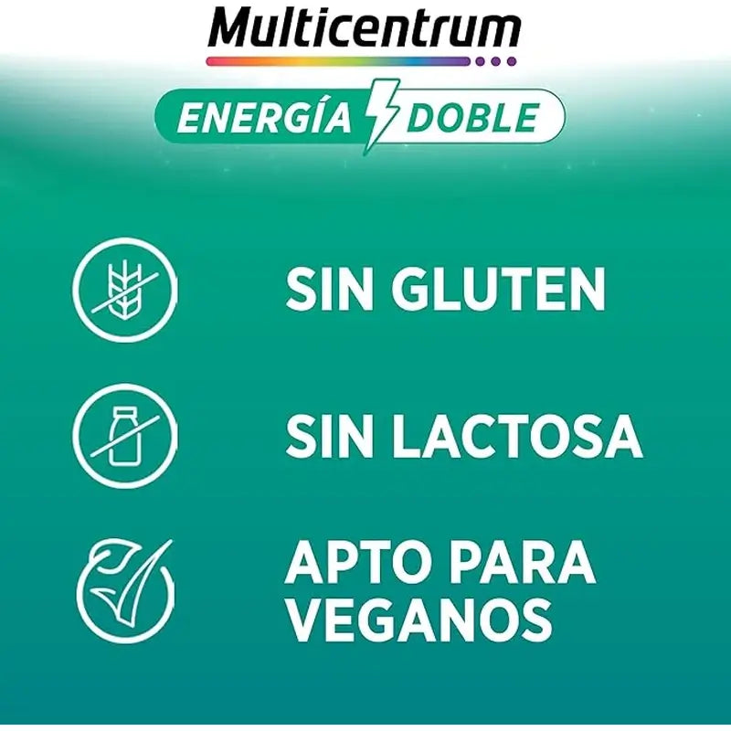 Multicentrum Energy Double Multivitamin Nahrungsergänzungsmittel, 20 Tabletten