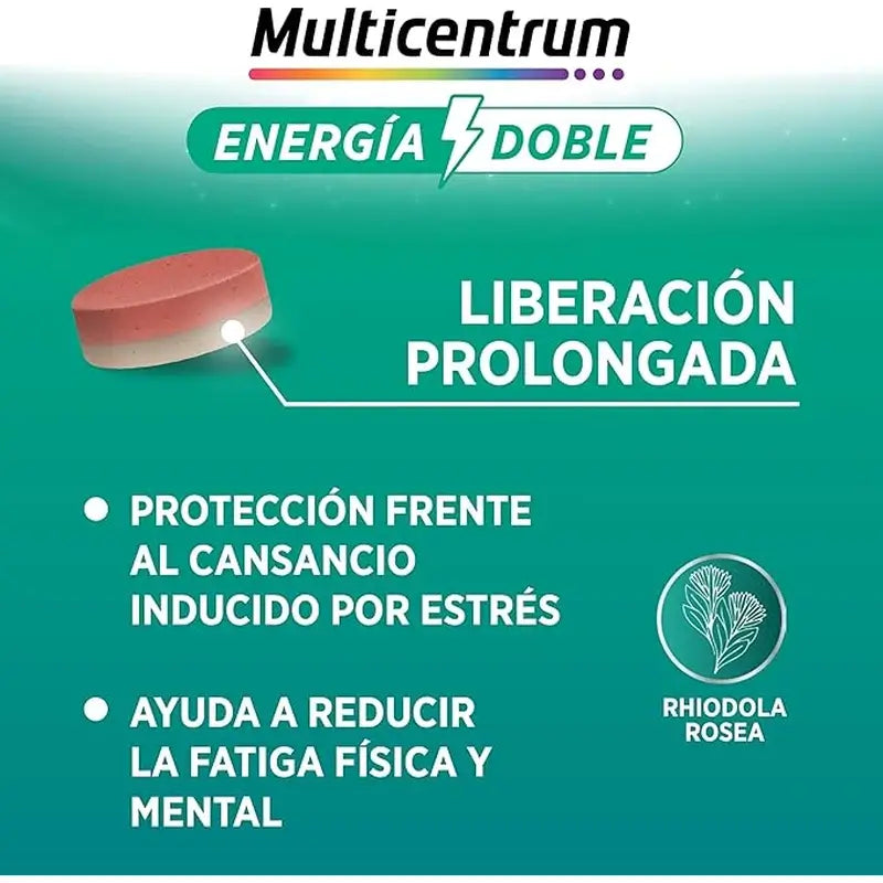 Multicentrum Energy Double Multivitamin Nahrungsergänzungsmittel, 20 Tabletten