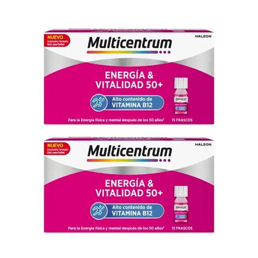 Multicentrum Energie & Vitalität 50+ Pack 2 x 15 Flaschen