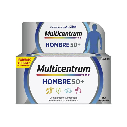 Multicentrum Man 50+ Multivitamin-Nahrungsergänzungsmittel, 90 Tabletten