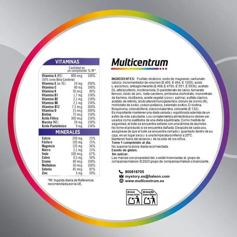 Multicentrum Men's 50+ Multivitamin, 30 Tabletten