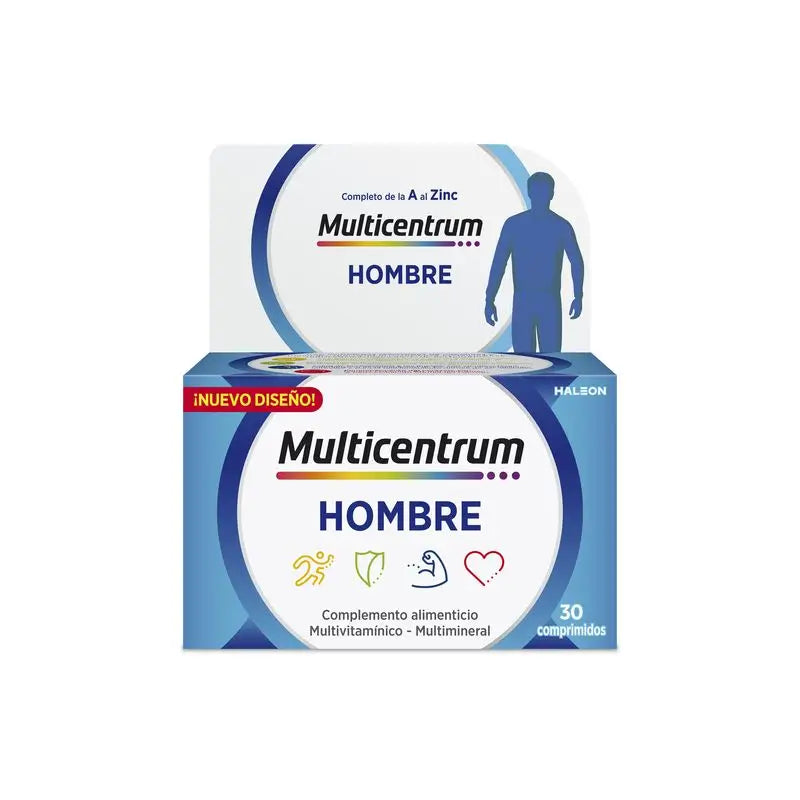Multicentrum Multivitamin-Nahrungsergänzungsmittel für Männer, 30 Tabletten