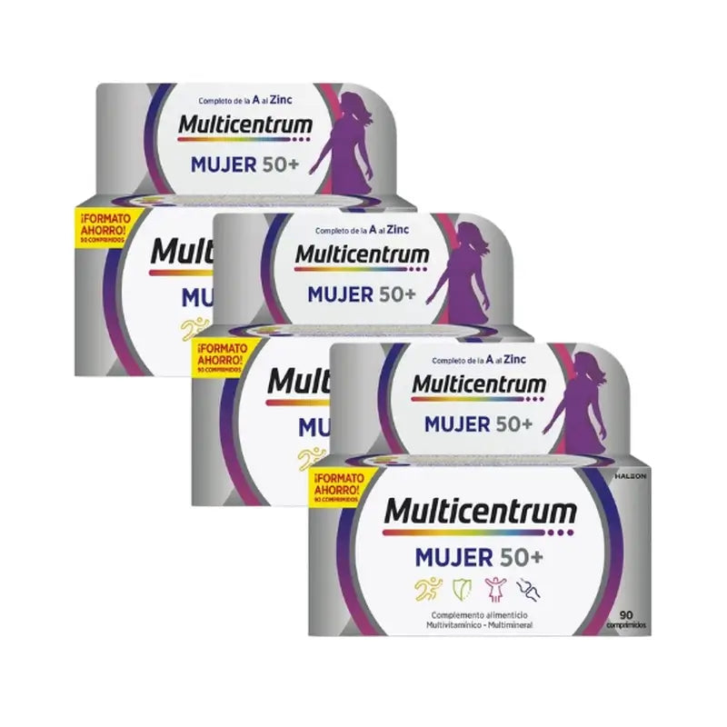Multicentrum Multivitamin für Frauen 50+, 3X90 Tabletten