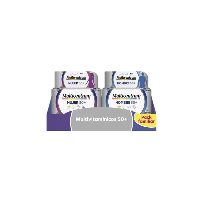 Multicentrum Multivitaminpaket 50+ für Frauen + Männer