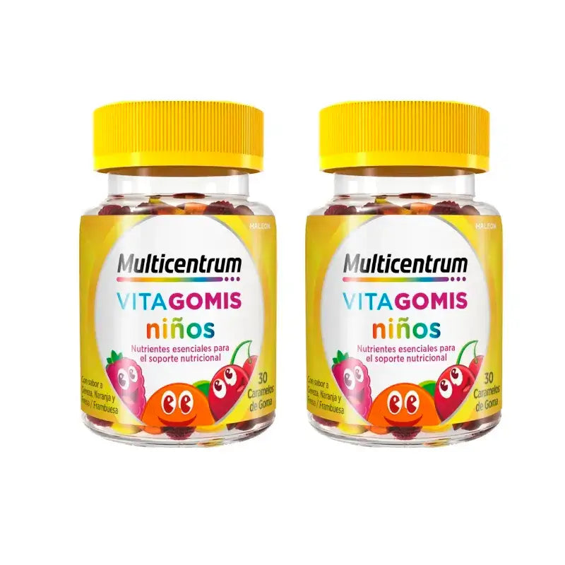 Multicentrum Vitagomis Junior Pack 2 x 30 Gummibärchen