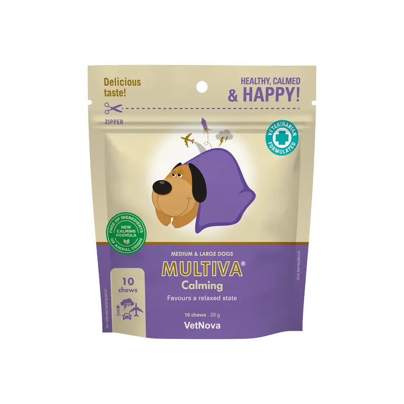 Multiva Calming für mittelgroße und große Hunde, 10 Kausnacks