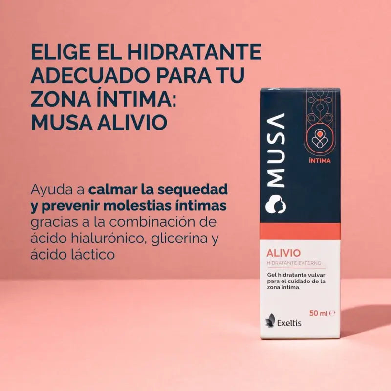 Musa Vulvar Moisturising Relief, 50 ml + Hydragin Vaginal Moisturiser, 6 Kanülen