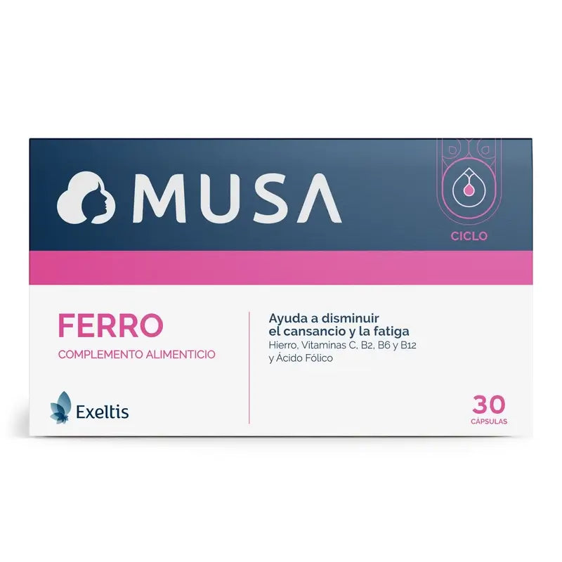 Musa Ferro Eisen Nahrungsergänzungsmittel, 30 Kapseln