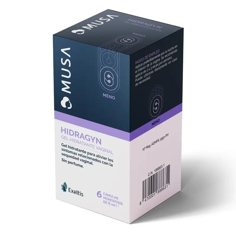 Musa Hydragin Vaginal-Feuchtigkeitscreme, 6 Kanülen