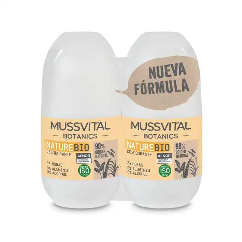 Mussvital Botanics Deo Natur , 2 x 75 ml