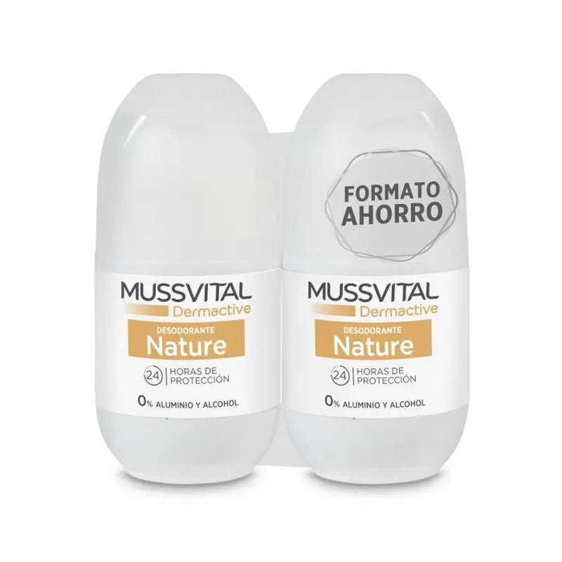 Mussvital Derma Deo Natur , 2x75 ml