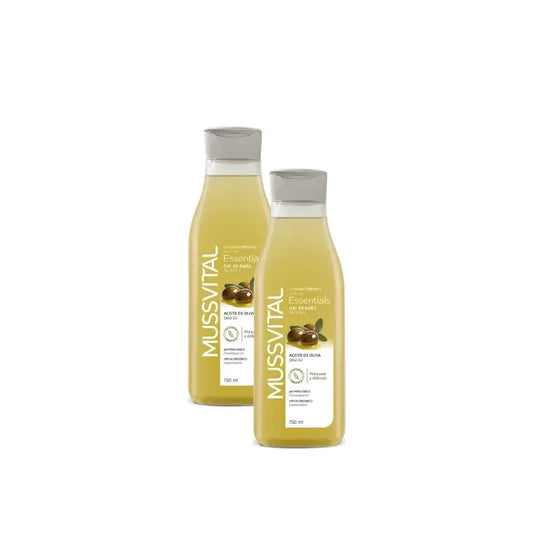 Mussvital Essentials Duschgel „Oliva“, 750 ml, 2er-Pack