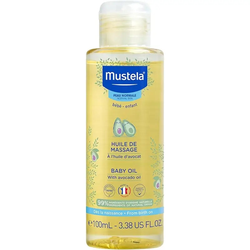 Mustela Massageöl mit Avocado Bio, 100 ml
