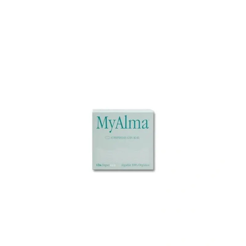 Myalma 100% Bio-Baumwolle Pads Super , 12 Einheiten