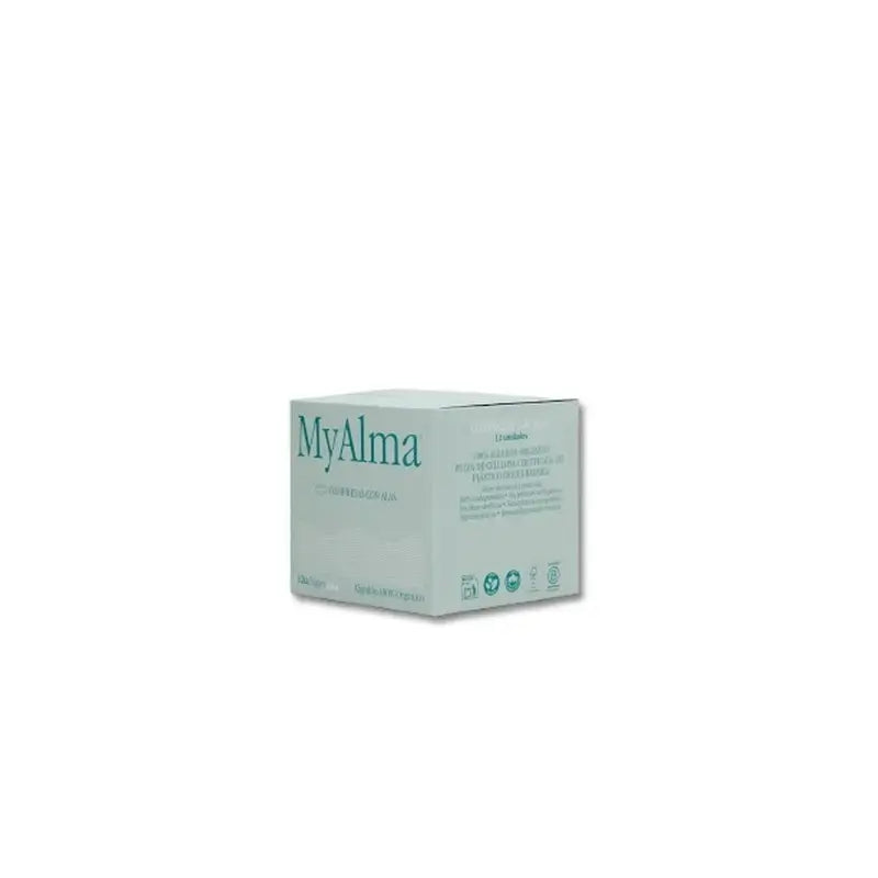 Myalma 100% Bio-Baumwolle Pads Super , 12 Einheiten