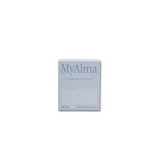 Myalma 100% Bio-Baumwolltampons mit Super-Applikator, 14 Stück