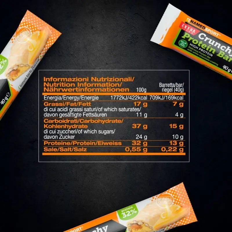 Named Sport Crunchy Proteinbar Zitrone-Tarte , 24 x 40 Gramm