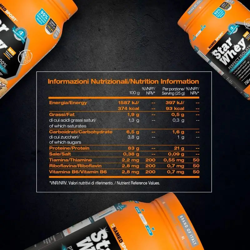 Named Sport Protein Star Whey Isolate Cookies & Cream , 1 Glas à 750 g