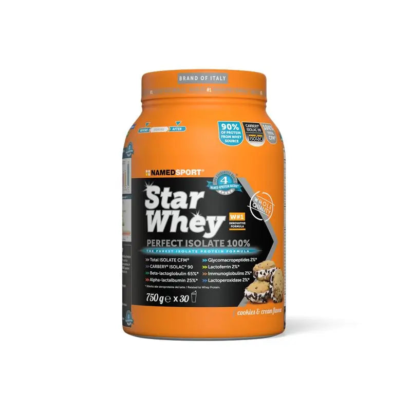 Named Sport Protein Star Whey Isolate Cookies & Cream , 1 Glas à 750 g