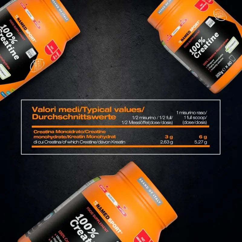 Named Sport Supplement 100% Kreatin, 1 Dose mit 500 Gramm