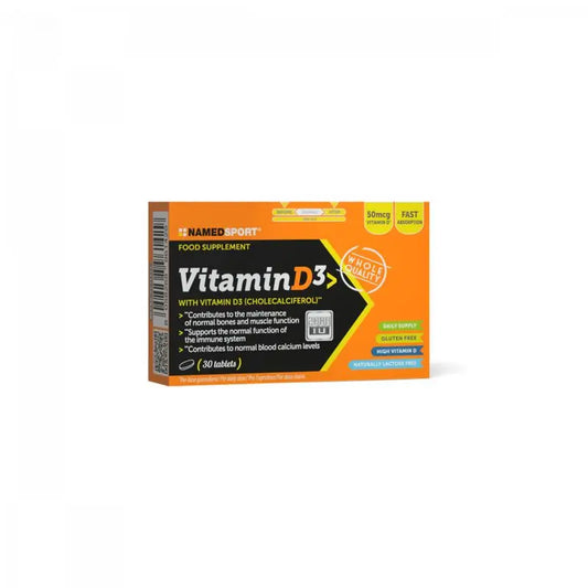 Named Sport Vitamine & Mineralien Vitamin D3, 1 Schachtel mit 30 Tabletten