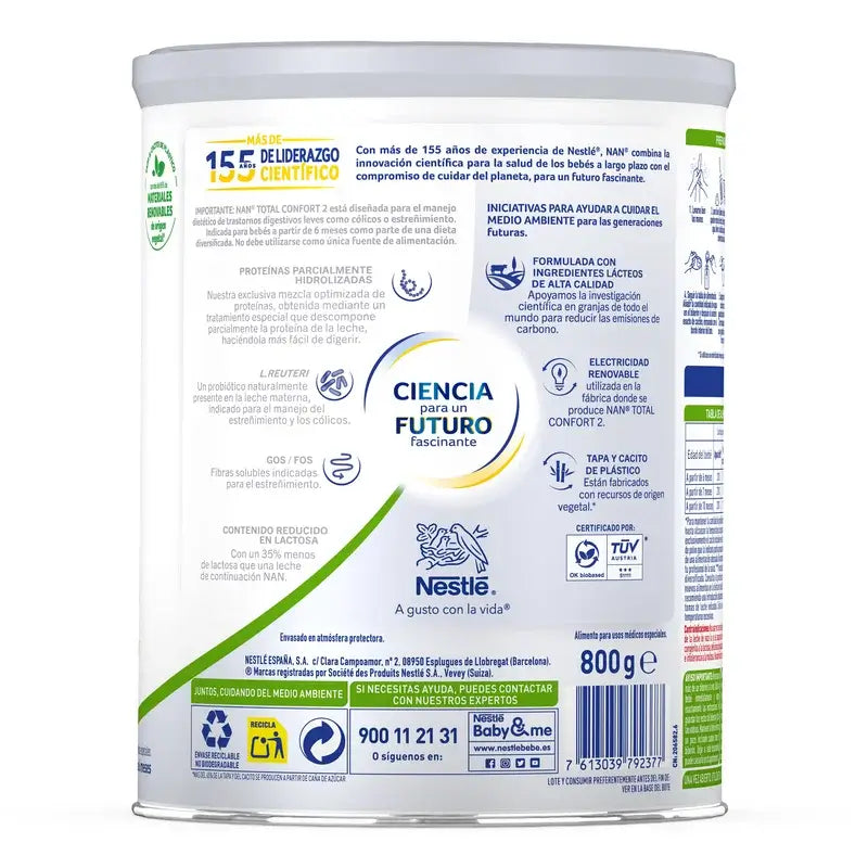 Nestlé Nan Total Comfort 2 Säuglingsmilch, 800g