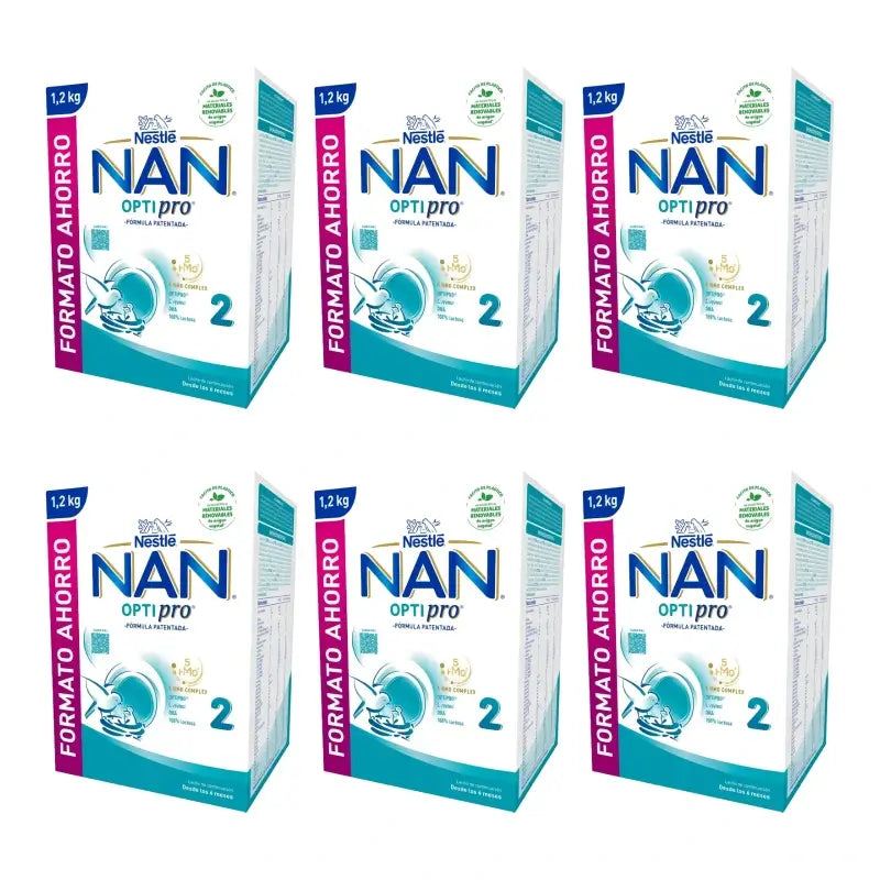 NAN Optipro 2 Follow-on Formula, Pack of 6 x 1200 g