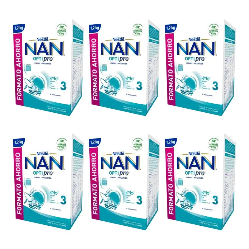 NAN Optipro 3 Follow-on Formula, Pack of 6 x 1200 g