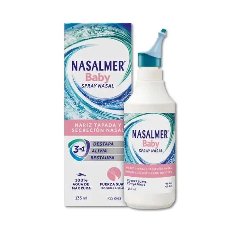 Nasalmer Baby, Sanftes Meerwasser-Nasenreinigungsspray 135 ml