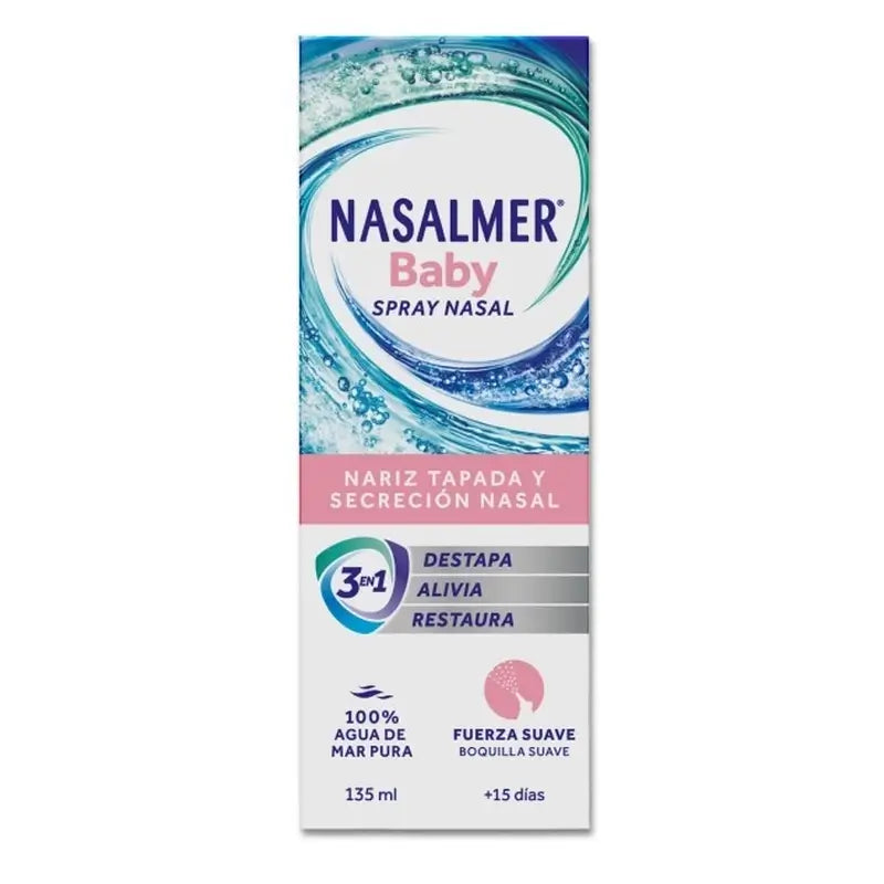 Nasalmer Baby, Sanftes Meerwasser-Nasenreinigungsspray 135 ml